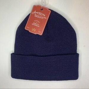AMERICAN NEEDLE NAVY BEANIE NWT UNISEX